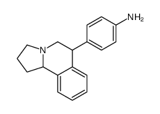 4-(1,2,3,5,6,10b-hexahydropyrrolo[2,1-a]isoquinolin-6-yl)aniline结构式