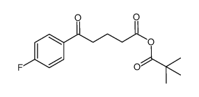 5-(4-fluorophenyl)-5-oxopentanoic pivalic anhydride Structure