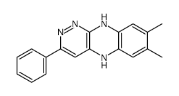 7,8-dimethyl-3-phenyl-5,10-dihydropyridazino[4,3-b]quinoxaline结构式
