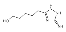 5-(3-amino-1H-1,2,4-triazol-5-yl)pentan-1-ol结构式