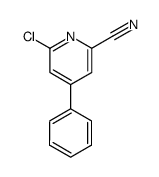 6-chloro-4-phenyl-pyridine-2-carbonitrile Structure