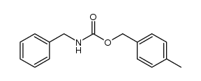 benzylcarbamic acid 4-methylbenzyl ester Structure