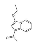 Ketone, 3-ethoxy-1-indolizinyl methyl (6CI) Structure