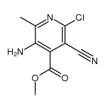 3-amino-6-chloro-5-cyano-2-methyl-isonicotinic acid methyl ester Structure