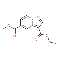 5-甲基吡唑并[1,5-a]吡啶-3,5-二羧酸3-乙酯结构式