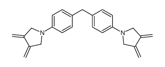 1-[4-[[4-(3,4-dimethylidenepyrrolidin-1-yl)phenyl]methyl]phenyl]-3,4-dimethylidenepyrrolidine结构式
