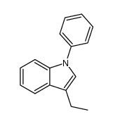 3-ethyl-1-phenyl-1H-indole结构式
