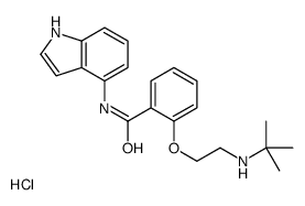 2-[2-(tert-butylamino)ethoxy]-N-(1H-indol-4-yl)benzamide,hydrochloride结构式