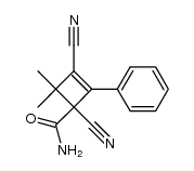 1,3-dicyano-4,4-dimethyl-2-phenylcyclobut-2-enecarboxamide Structure