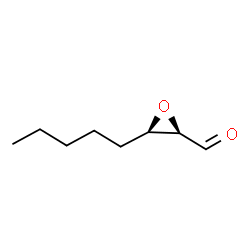 Oxiranecarboxaldehyde, 3-pentyl-, (2R,3R)-rel- (9CI)结构式