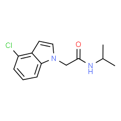 2-(4-chloro-1H-indol-1-yl)-N-(propan-2-yl)acetamide Structure