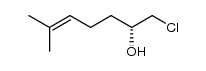 (R)-1-chloro-6-methylhept-5-en-2-ol结构式