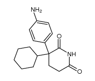 Cyclohexylaminoglutethimide structure