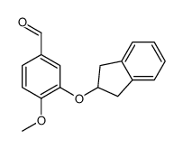 3-(2,3-dihydro-1H-inden-2-yloxy)-4-methoxybenzaldehyde结构式