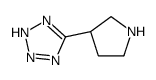 5-[(3R)-pyrrolidin-3-yl]-2H-tetrazole结构式