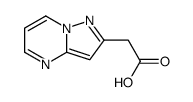 2-pyrazolo[1,5-a]pyrimidin-2-ylacetic acid结构式