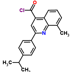 2-(4-Isopropylphenyl)-8-methyl-4-quinolinecarbonyl chloride结构式