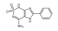 4-amino-6-phenyl-1H,5H-imidazo[4,5-c]-1,2,6-thiadiazine 2,2-dioxide结构式