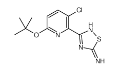 3-{3-Chloro-6-[(2-methyl-2-propanyl)oxy]-2-pyridinyl}-1,2,4-thiad iazol-5-amine Structure