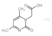 (4,6-Dimethyl-2-oxo-2H-pyrimidin-1-yl)-acetic acid hydrochloride结构式