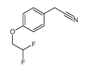 2-(4-(2,2-Difluoroethoxy)phenyl)acetonitrile结构式