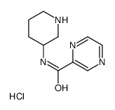 N-3-哌啶基-2-吡嗪甲酰胺盐酸盐结构式