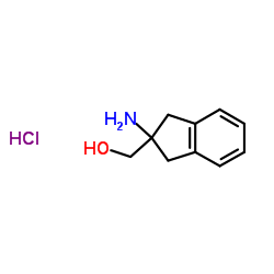 (2-Amino-2,3-dihydro-1H-inden-2-yl)methanol hydrochloride (1:1)结构式