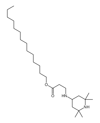 .beta.-Alanine, N-(2,2,6,6-tetramethyl-4-piperidinyl)-, tetradecyl ester结构式