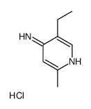 5-Ethyl-2-methyl-4-pyridinamine hydrochloride (1:1)结构式