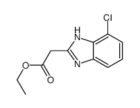 ethyl 2-(4-chloro-1H-benzimidazol-2-yl)acetate结构式