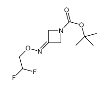 tert-butyl 3-(2,2-difluoroethoxyimino)azetidine-1-carboxylate结构式