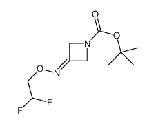 tert-butyl 3-(2,2-difluoroethoxyimino)azetidine-1-carboxylate Structure