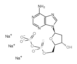 2'-deoxyadenosine-5'-o-(1-thiodiphosphate), rp-isomer sodium salt structure