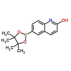 6-(4,4,5,5-Tetramethyl-1,3,2-dioxaborolan-2-yl)quinolin-2(1H)-one structure