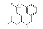 4-Methyl-N-(3-methylbenzyl)-1-[(trifluoromethyl)sulfanyl]-2-penta namine Structure