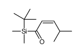 1-[tert-butyl(dimethyl)silyl]-4-methylpent-2-en-1-one Structure