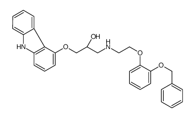 (R)-(+)-2'-O-Benzyloxy-2-O-desmethylcarvedilol Structure