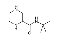 N-叔丁基-2-哌嗪酰胺结构式
