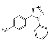 4-(3-phenyltriazol-4-yl)aniline结构式