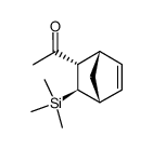 endo-2-acetyl-exo-3-trimethylsilylbicyclo(2.2.1)hept-5-ene结构式