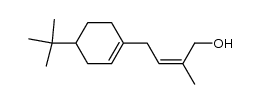 (Z)-4-(4-tert-butylcyclohex-1-enyl)-2-methylbut-2-en-1-ol结构式