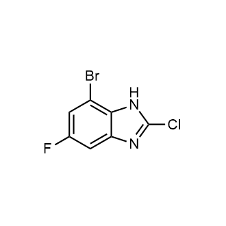 7-Bromo-2-chloro-5-fluoro-1H-benzo[d]imidazole Structure