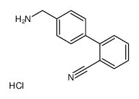 4-(2-氰基苯基)-苄胺盐酸盐结构式