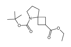 5-tert-butyl 2-ethyl 5-azaspiro[3.4]octane-2,5-dicarboxylate结构式