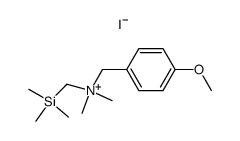 dimethyl(4-methoxybenzyl)((trimethylsilyl)methyl)ammonium iodide Structure