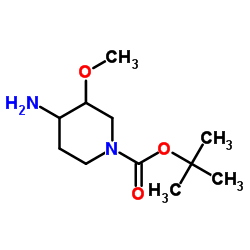 Cis-4-amino-1-Boc-3-methoxy-piperidine Structure