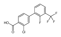 2-chloro-4-[2-fluoro-3-(trifluoromethyl)phenyl]benzoic acid Structure