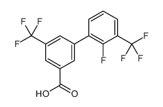 3-[2-fluoro-3-(trifluoromethyl)phenyl]-5-(trifluoromethyl)benzoic acid结构式