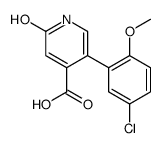 5-(5-chloro-2-methoxyphenyl)-2-oxo-1H-pyridine-4-carboxylic acid Structure