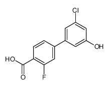 4-(3-chloro-5-hydroxyphenyl)-2-fluorobenzoic acid结构式